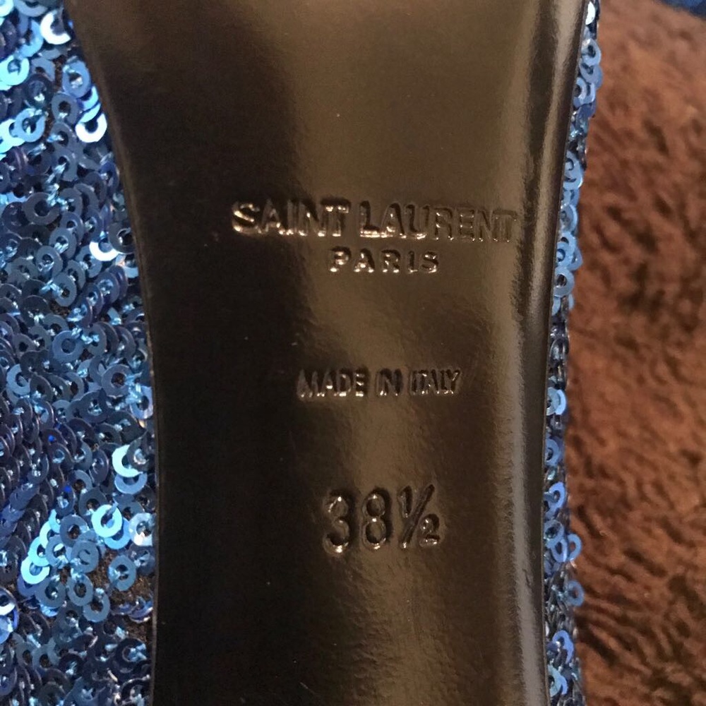 Saint Laurent Paris Sequin Pumps YSL - Picture 7 of 8